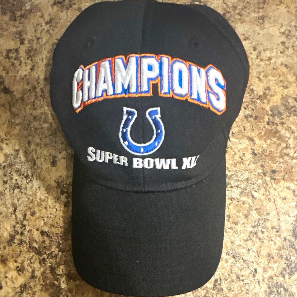 Vintage Reebok Indianapolis Colts Super Bowl XLI Champions Fitted Stretch M/L